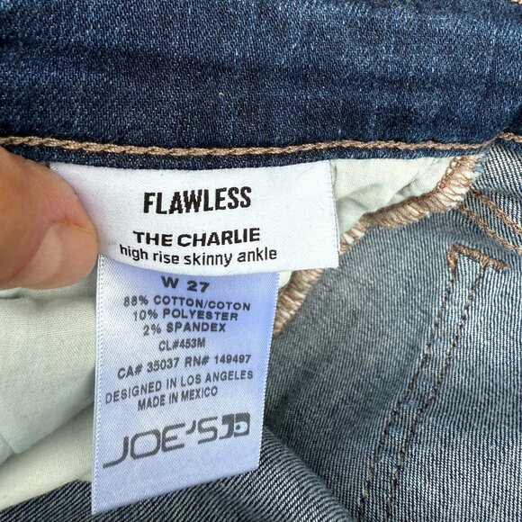 EUC Joe's Jeans Charlie High-Waisted Skinny Ankle Jeans with Slits - Picture 11 of 12